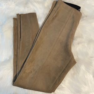 Tan Suede Pants